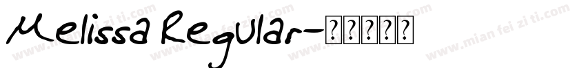 Melissa Regular字体转换